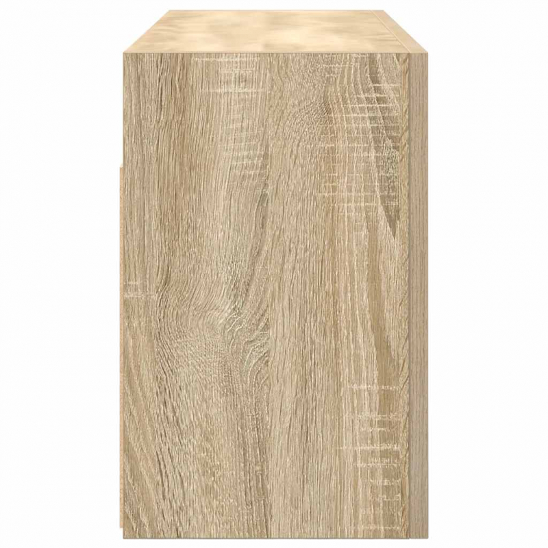 Bad-Wandschrank Sonoma-Eiche 80x25x40 cm Holzwerkstoff