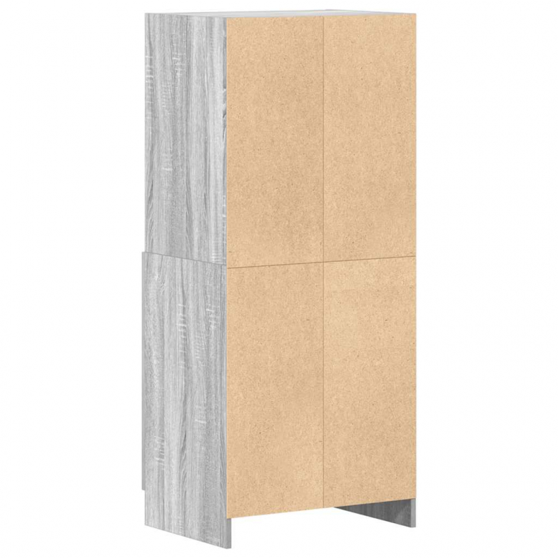 Küchenschrank Grau Sonoma 57x41,5x131,5 cm Holzwerkstoff