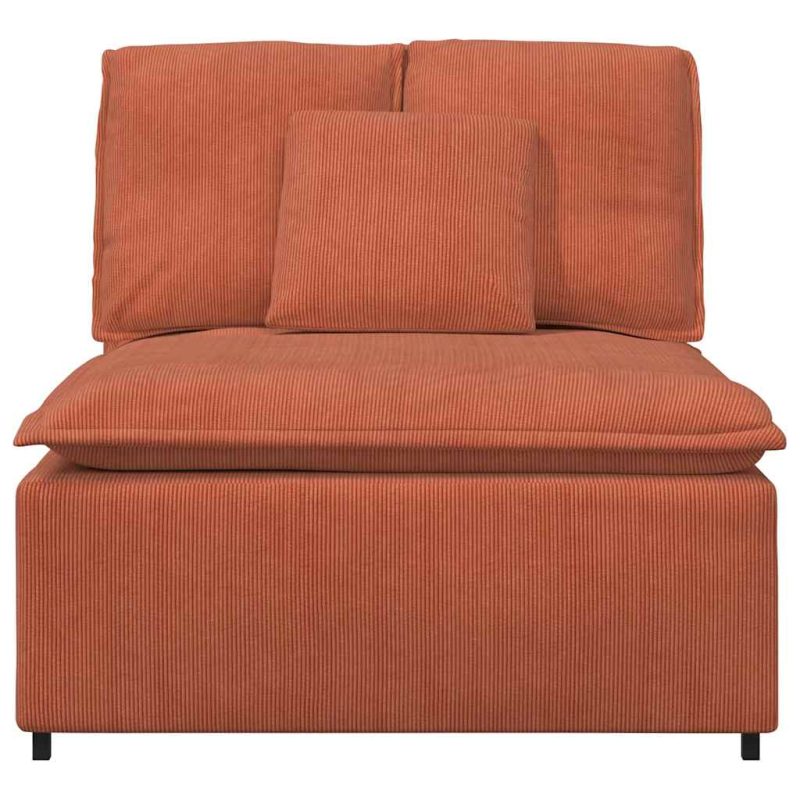 Modulares Sofa Mittelmodul mit Kissen Rot Orange 100 cm