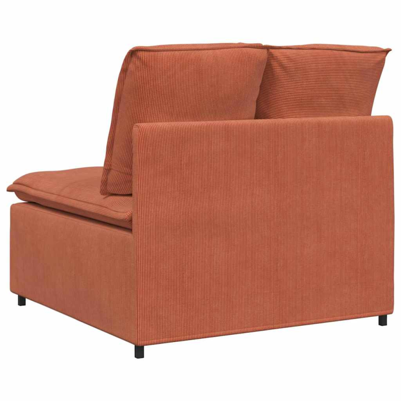 Modulares Sofa Mittelmodul mit Kissen Rot Orange 100 cm