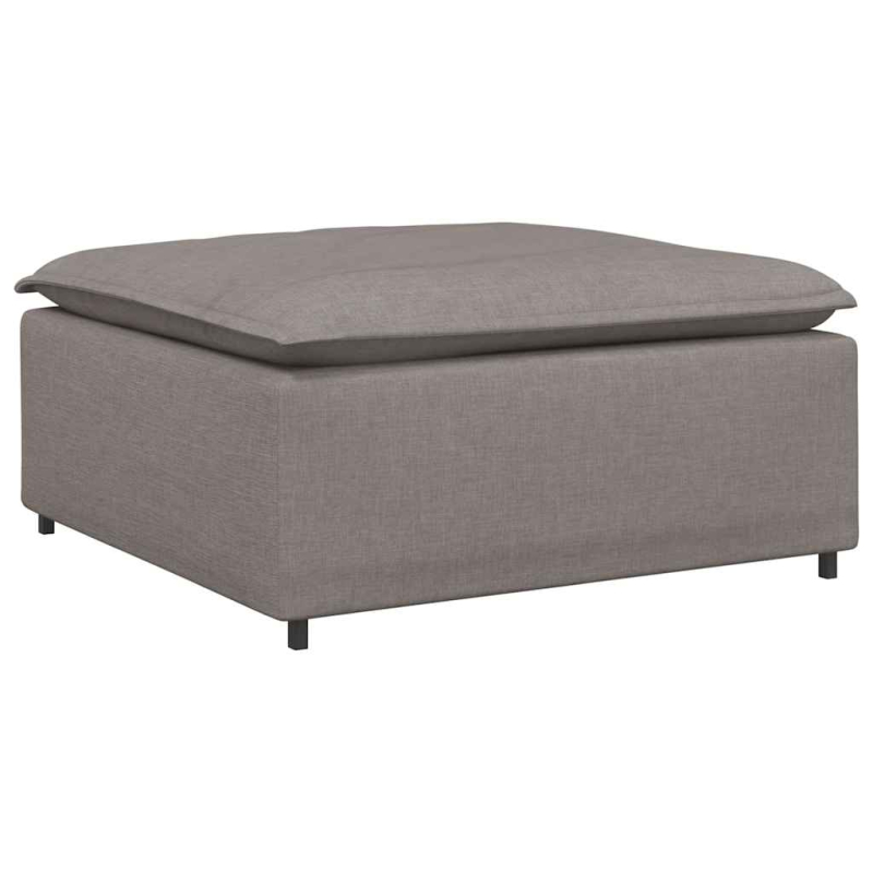 Modulares Sofa Fußhocker-Modul Taupe 100x100x48 cm