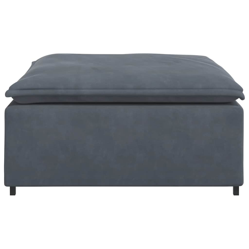 Modulares Sofa Fußhocker-Modul Dunkelgrau 100x100x48 cm