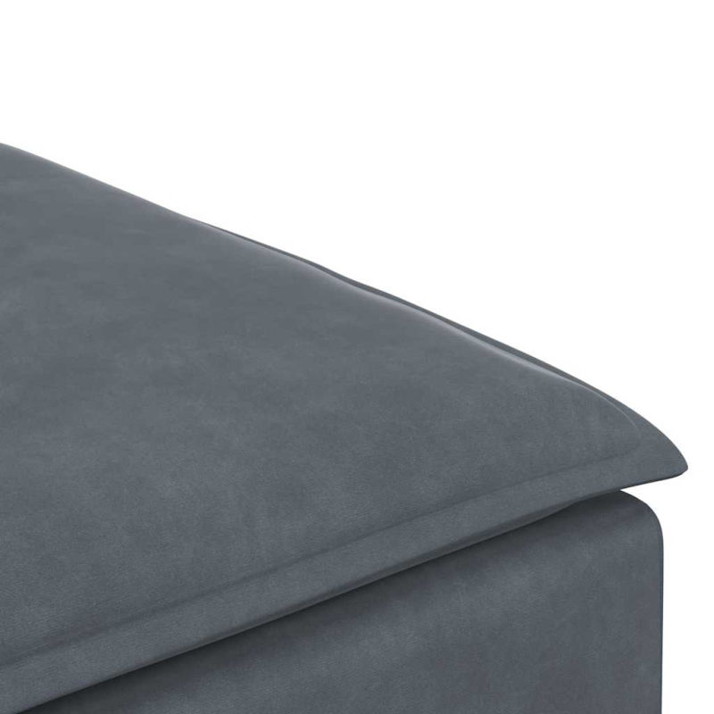 Modulares Sofa Fußhocker-Modul Dunkelgrau 100x100x48 cm