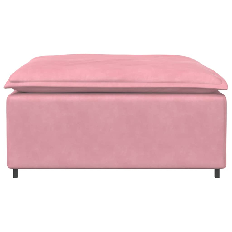 Modulares Sofa Fußhocker-Modul Rosa 100x100x48 cm