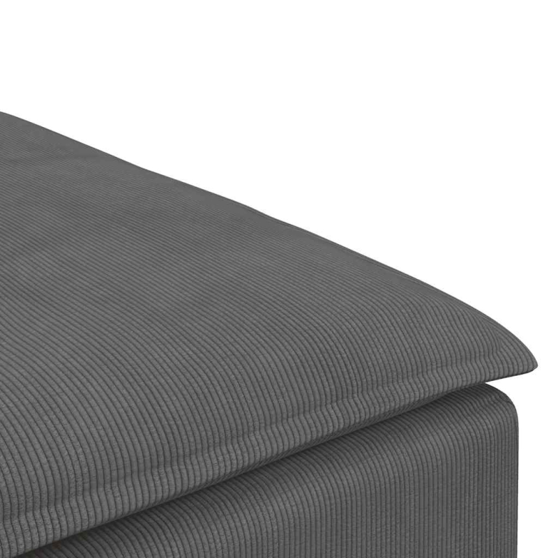 Modulares Sofa Fußhocker-Modul Dunkelgrau 100x100x48 cm