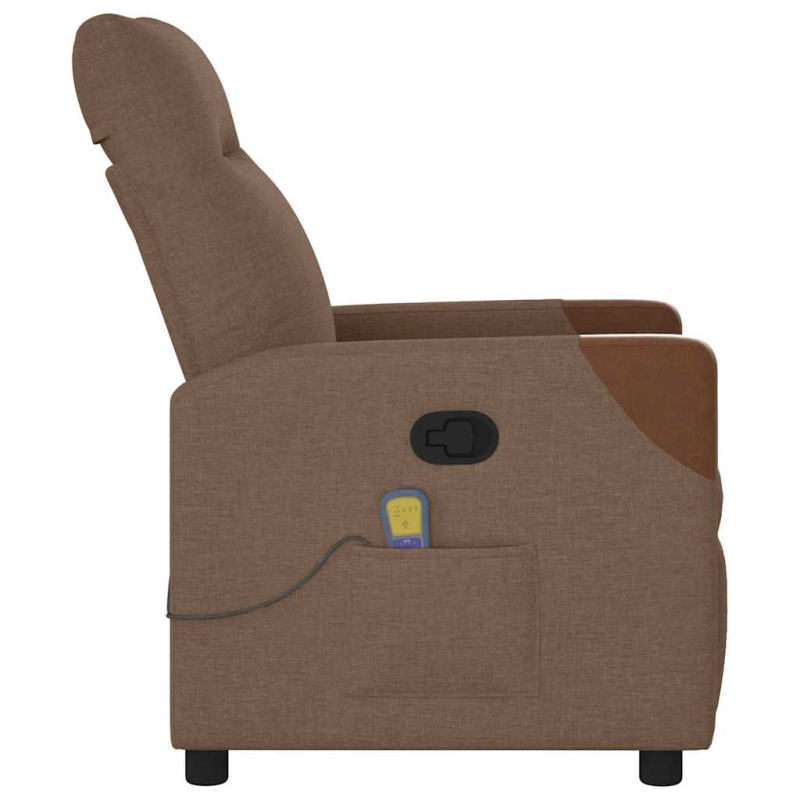 Massagesessel Braun Stoff