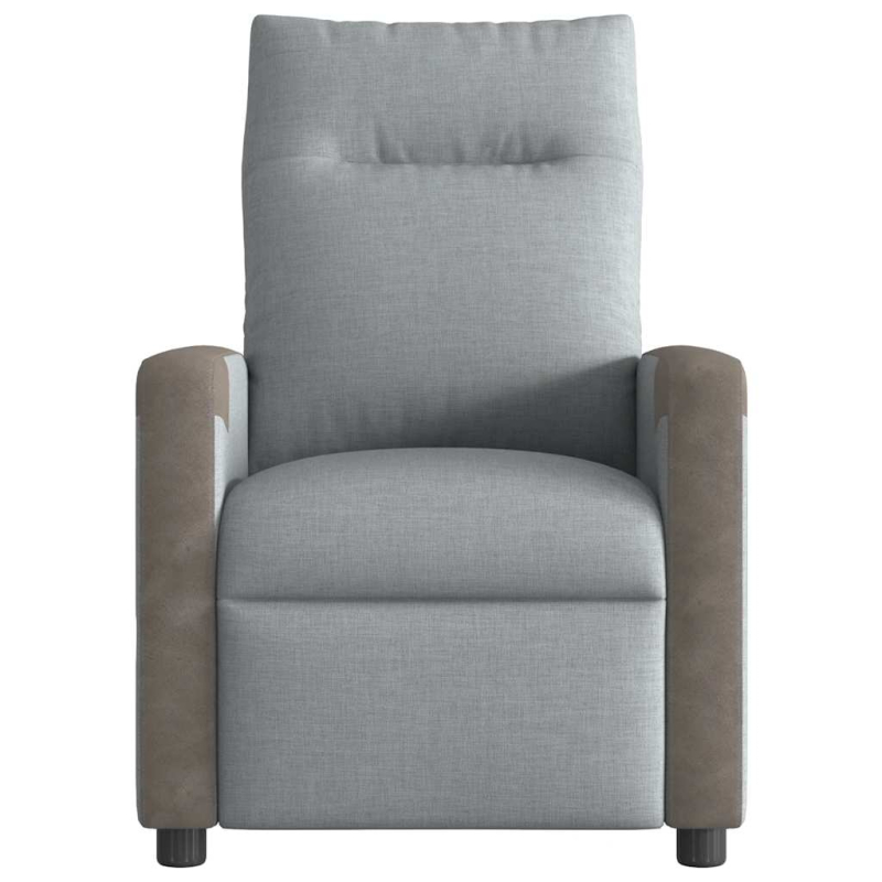 Relaxsessel Hellgrau Stoff