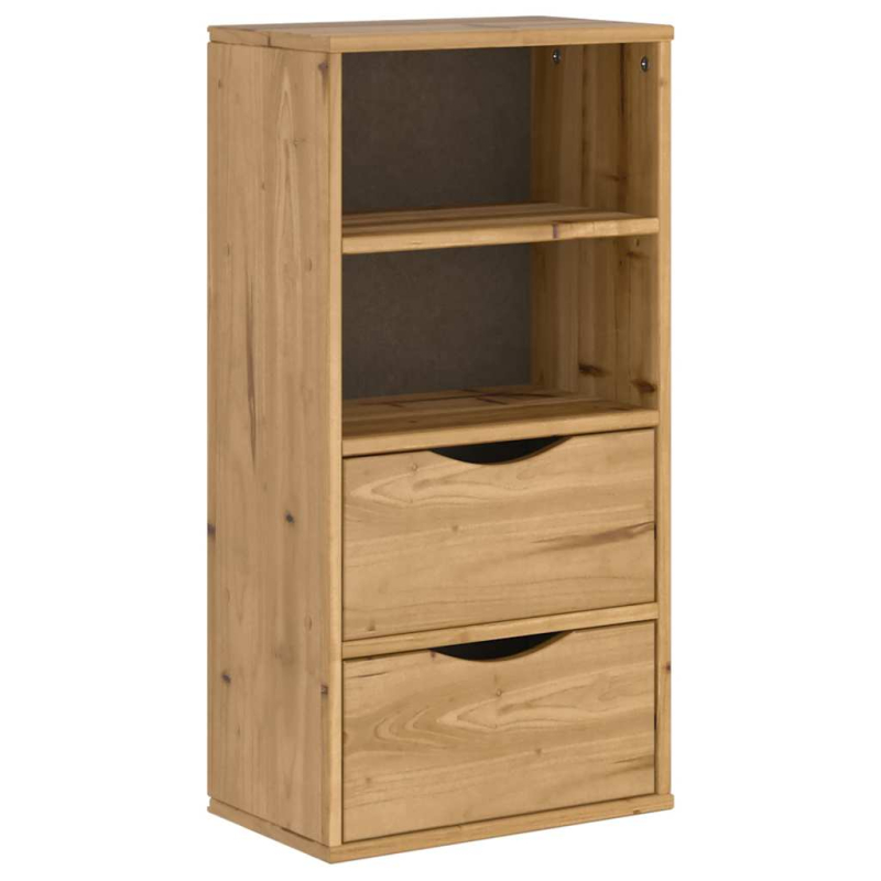 Beistellschrank mit Schubladen 40x24x79 cm Massivholz Kiefer