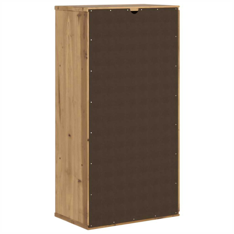 Beistellschrank mit Schublade ODDA 40x24x79cm Massivholz Kiefer