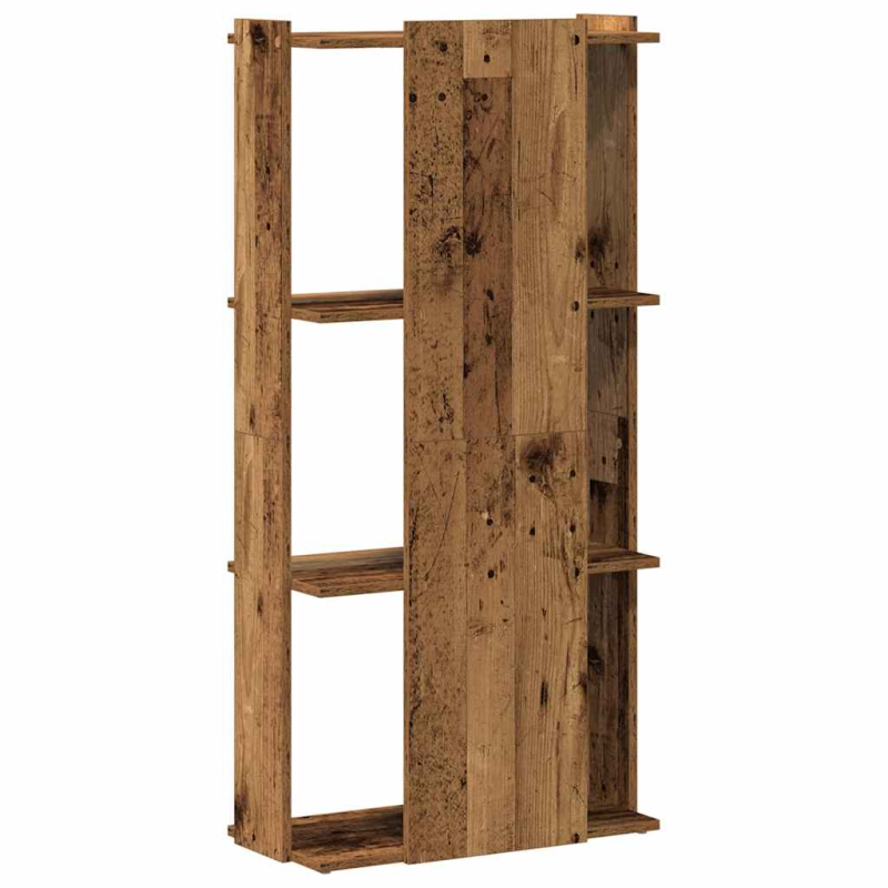 Bücherregal 3 Böden Altholz-Optik 60x30x120 cm Holzwerkstoff