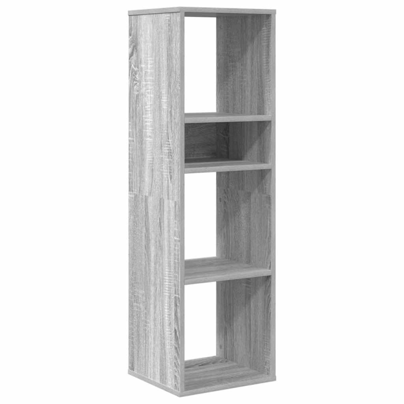 Bücherregal Grau Sonoma 34x31x112 cm Holzwerkstoff