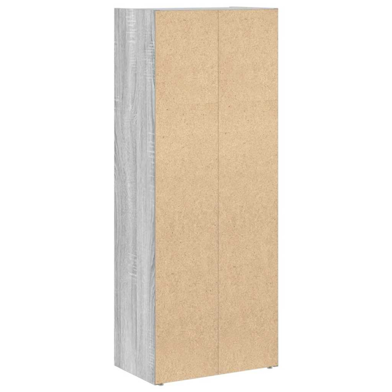 Bücherregal Grau Sonoma 40x24x102 cm Holzwerkstoff