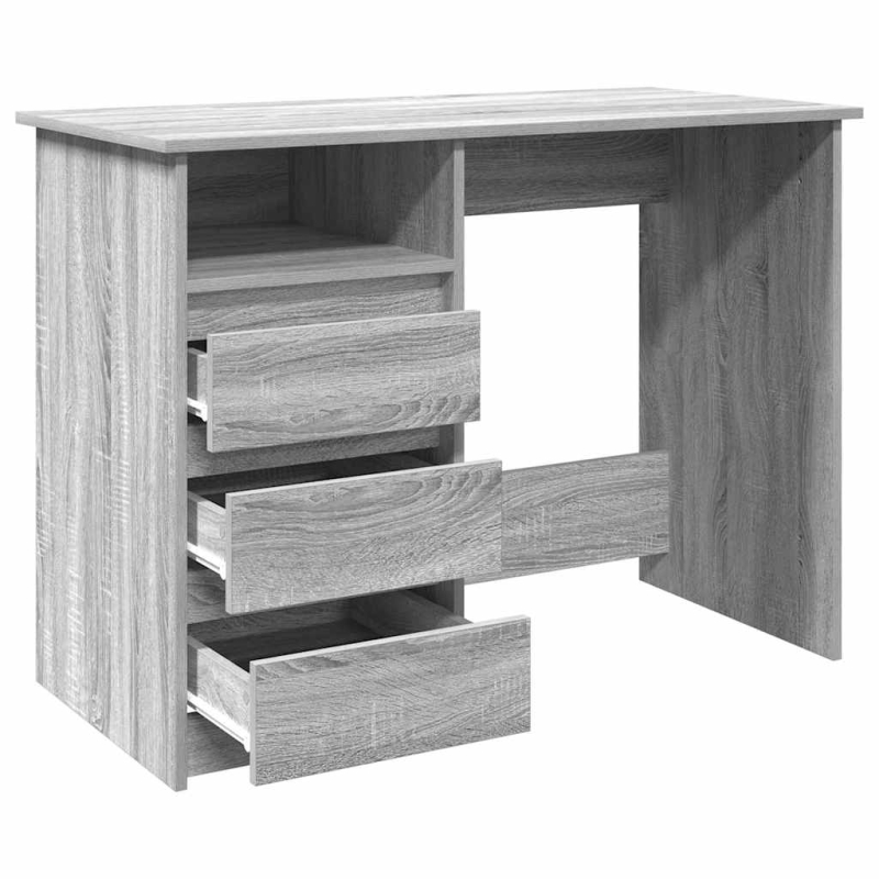 Schreibtisch Grau Sonoma 102x50x75 cm Holzwerkstoff