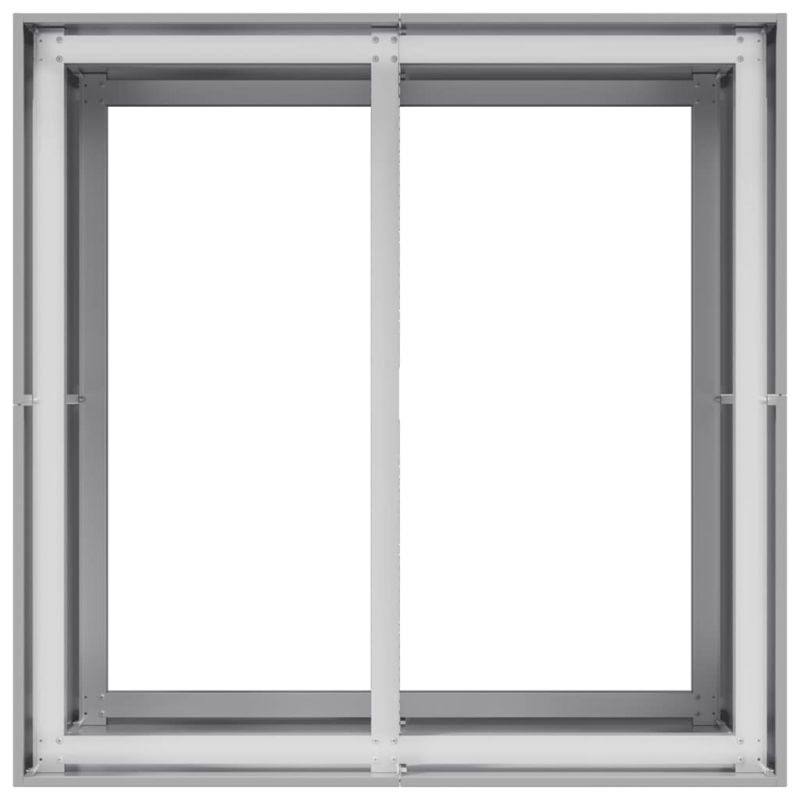 Pflanzkübel 80x80x80 cm Verzinkter Stahl