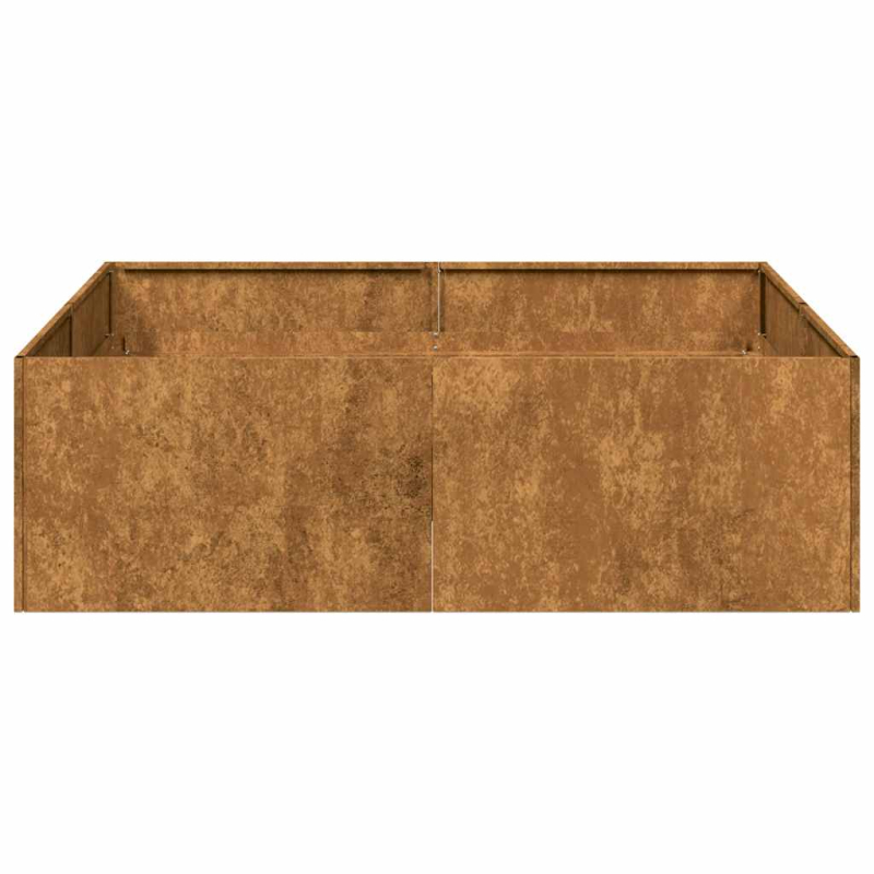 Pflanzkübel Rostig 100x100x30 cm Wetterfester Stahl