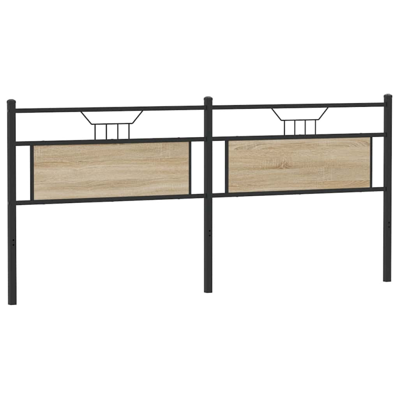 Kopfteil Sonoma-Eiche 193 cm Holzwerkstoff und Stahl