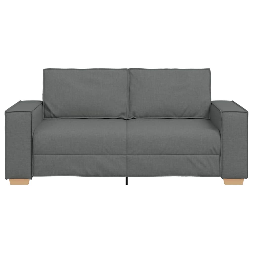 2-Sitzer Sofa Dunkelgrau 140 cm Stoff
