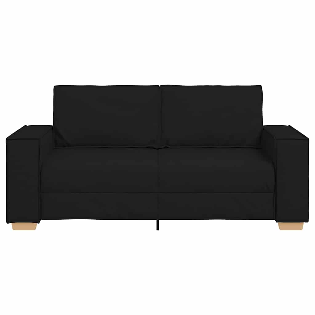 2-Sitzer Sofa Schwarz 140 cm Stoff