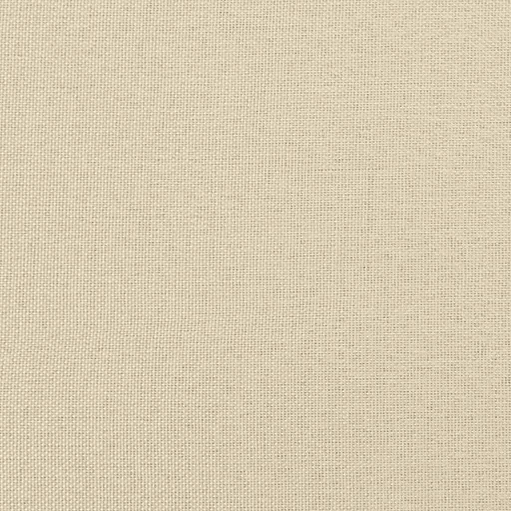 2-Sitzer Sofa Creme 140 cm Stoff
