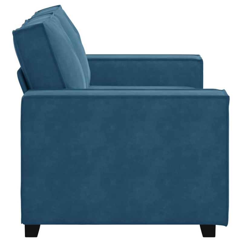 2-Sitzer-Sofa Blau 120 cm Samt