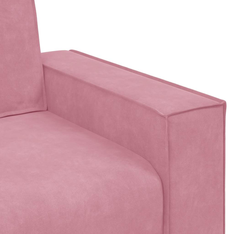 2-Sitzer-Sofa Rosa 140 cm Samt