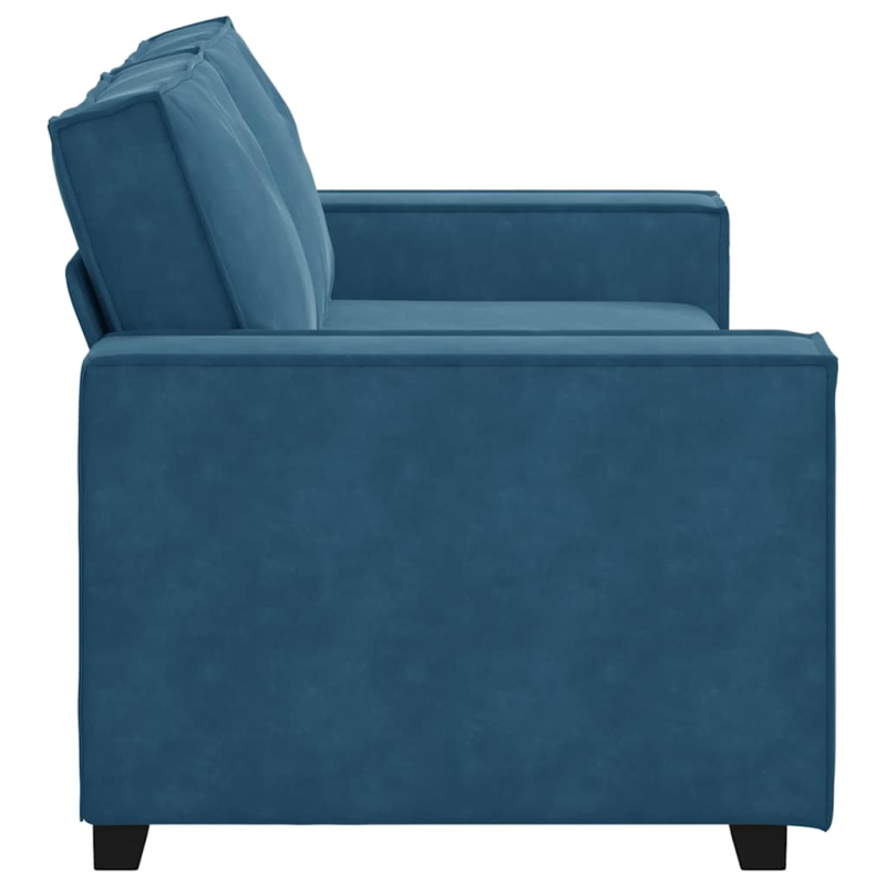 2-Sitzer-Sofa Blau 140 cm Samt