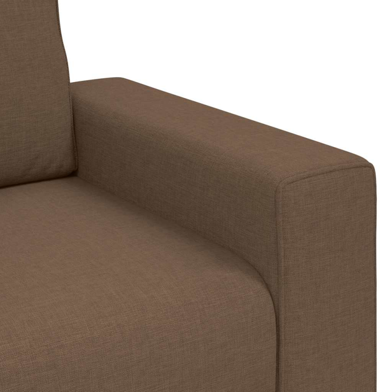 2-Sitzer-Sofa Braun 120 cm Stoff
