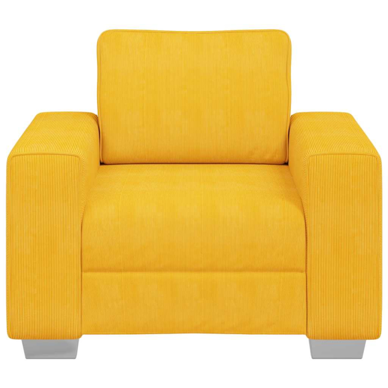 Sessel Hellgelb 60 cm Cordstoff