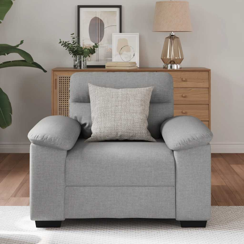 Sessel Wolkengrau 60 cm Stoff