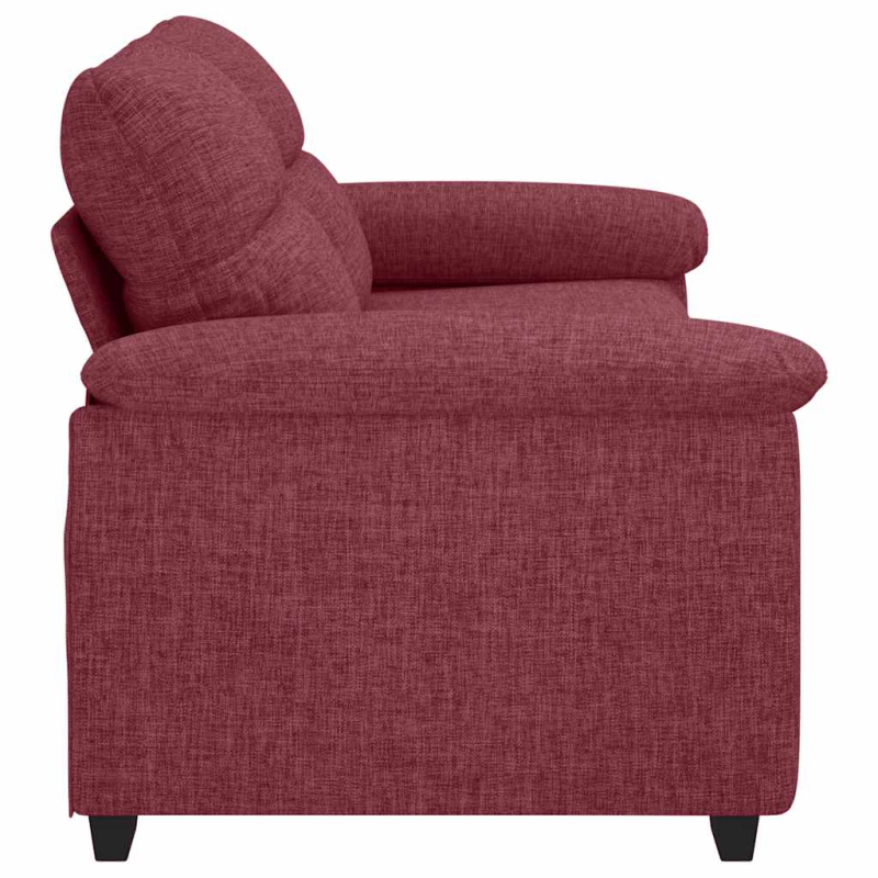 2-Sitzer-Sofa Weinrot 140 cm Stoff