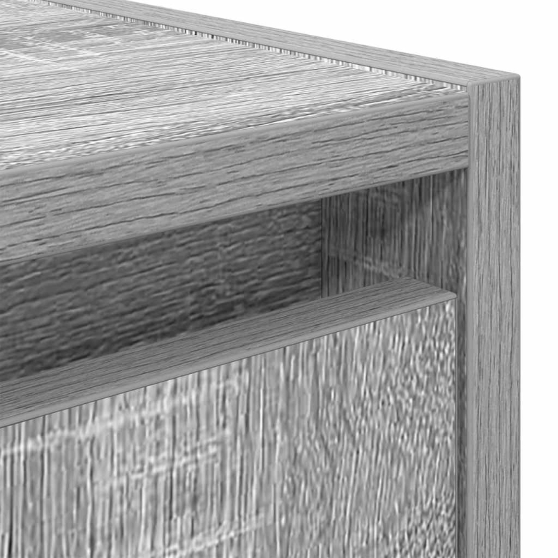 Wand-Nachttisch Grau Sonoma 38x34x40 cm