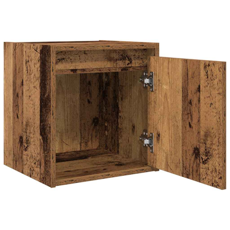 Wand-Nachttisch Altholz-Optik 38x34x40 cm