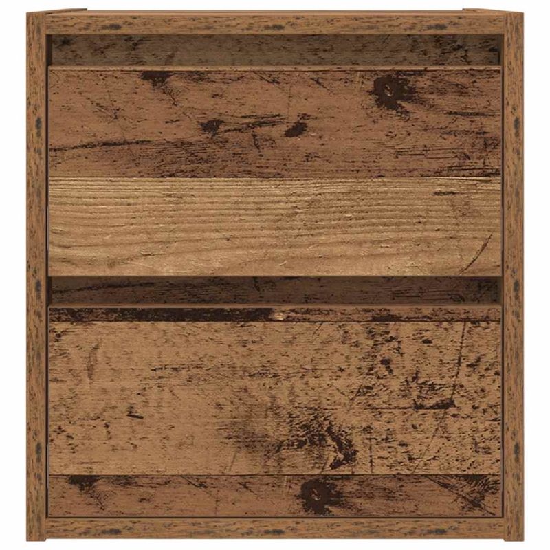 Wand-Nachttisch Altholz-Optik 38x34x40 cm