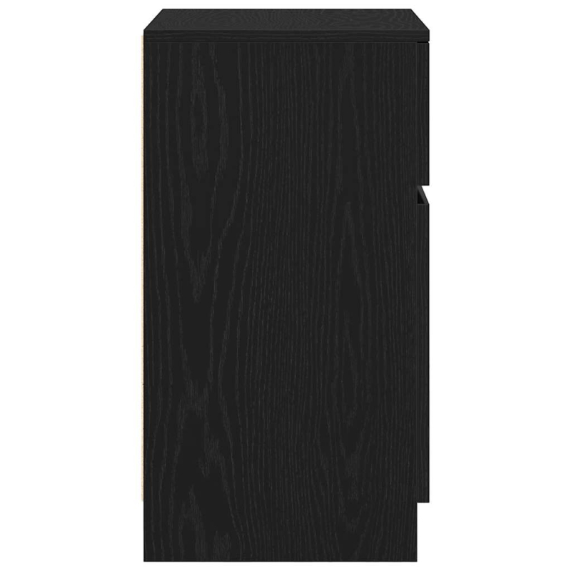 Nachttische 2 Stk. Schwarz 39x35x65 cm Holzwerkstoff