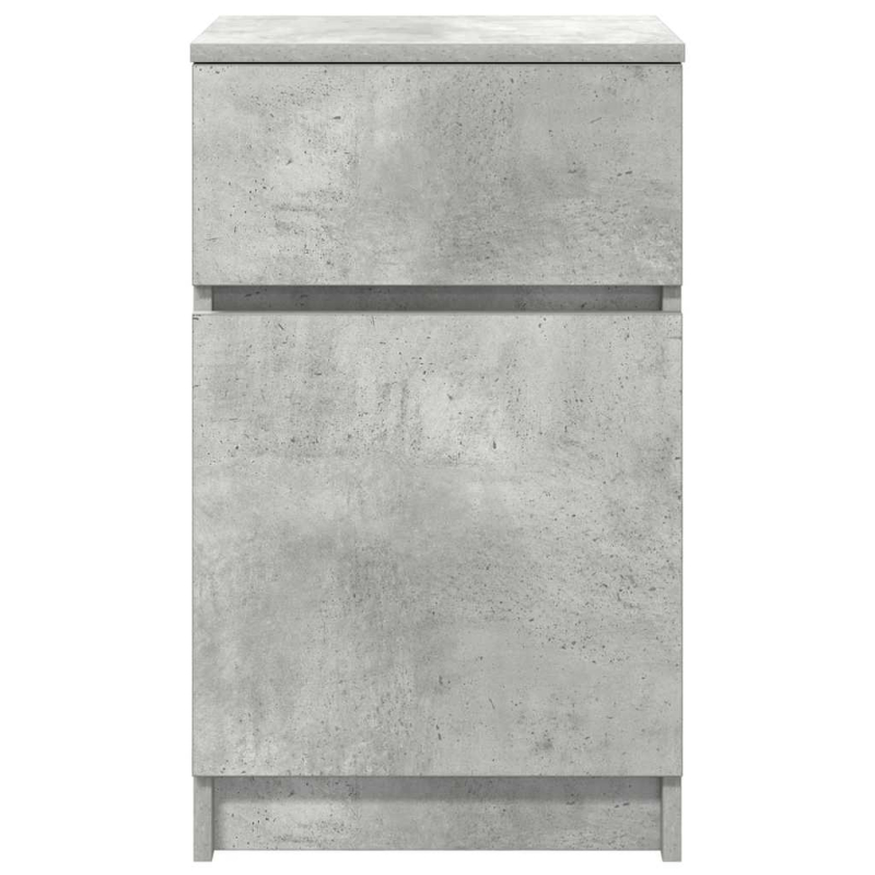 Nachttisch Betongrau 39x35x65 cm Holzwerkstoff