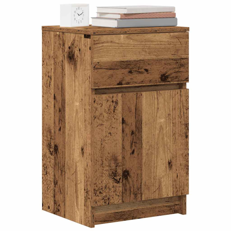 Nachttisch Altholz-Optik 39x35x65 cm Holzwerkstoff