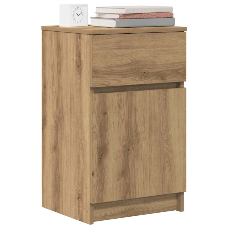 Nachttische 2 Stk. Artisan-Eiche 39x35x65 cm Holzwerkstoff