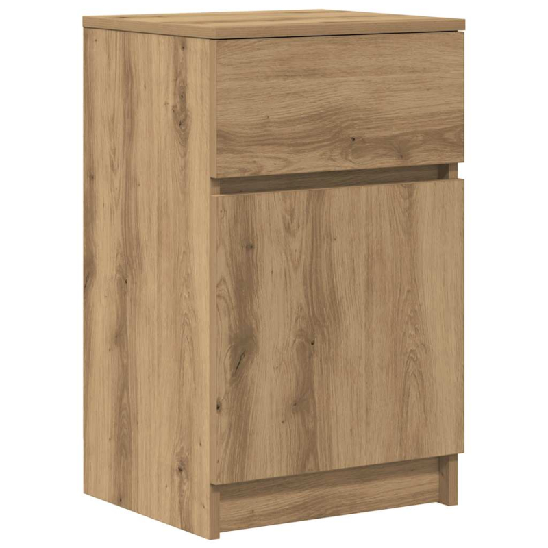 Nachttische 2 Stk. Artisan-Eiche 39x35x65 cm Holzwerkstoff
