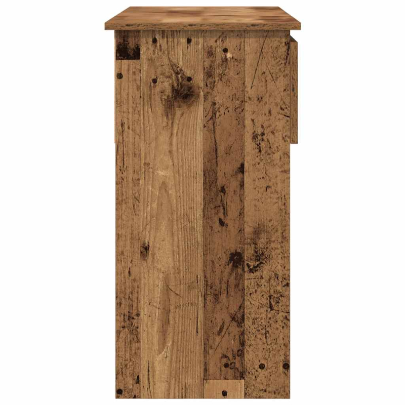 Konsolentisch mit Schubladen Altholz-Optik 85,5x38,5x74,5 cm