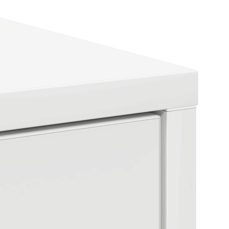 Sideboard mit Schublade Weiß 80x34x76 cm Holzwerkstoff