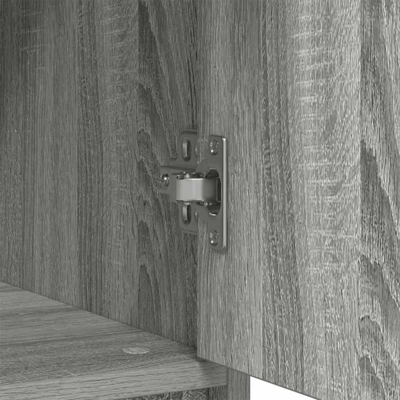 Sideboard mit Schublade Grau Sonoma 80x34x76 cm Holzwerkstoff