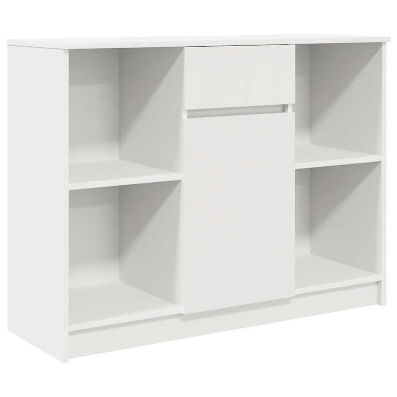 Sideboard mit Schublade Weiß 101x35x76 cm Holzwerkstoff