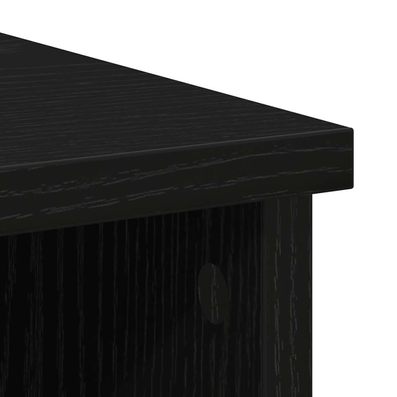 Sideboard mit Schublade Schwarz Eichen-Optik 101x35x76 cm