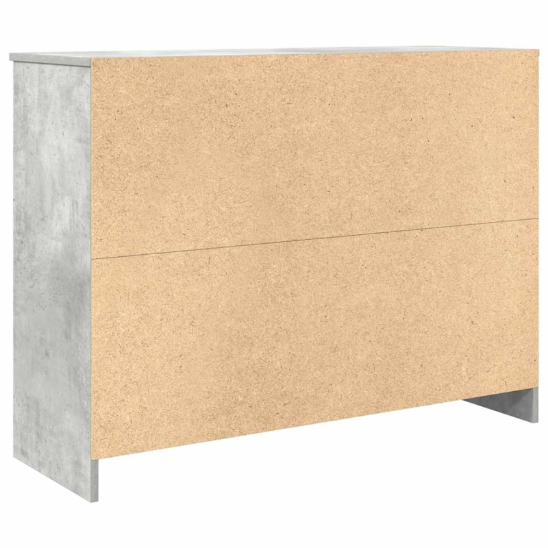 Sideboard mit Schublade Betongrau 101x35x76 cm Holzwerkstoff