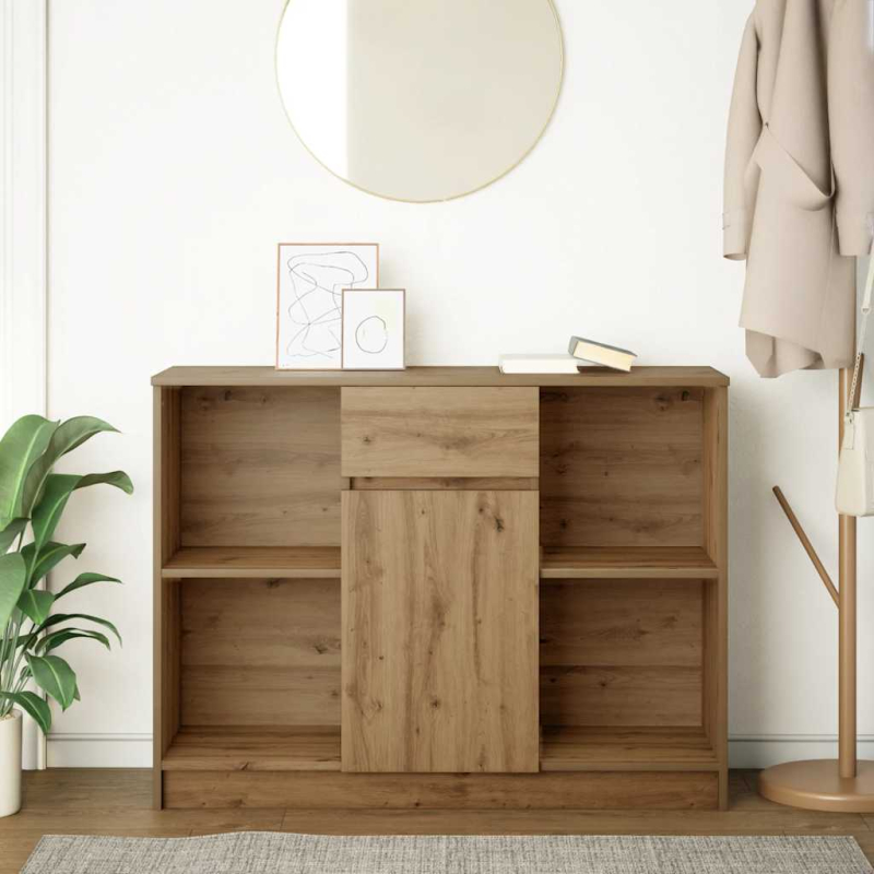 Sideboard mit Schublade Artisan-Eiche 101x35x76cm Holzwerkstoff