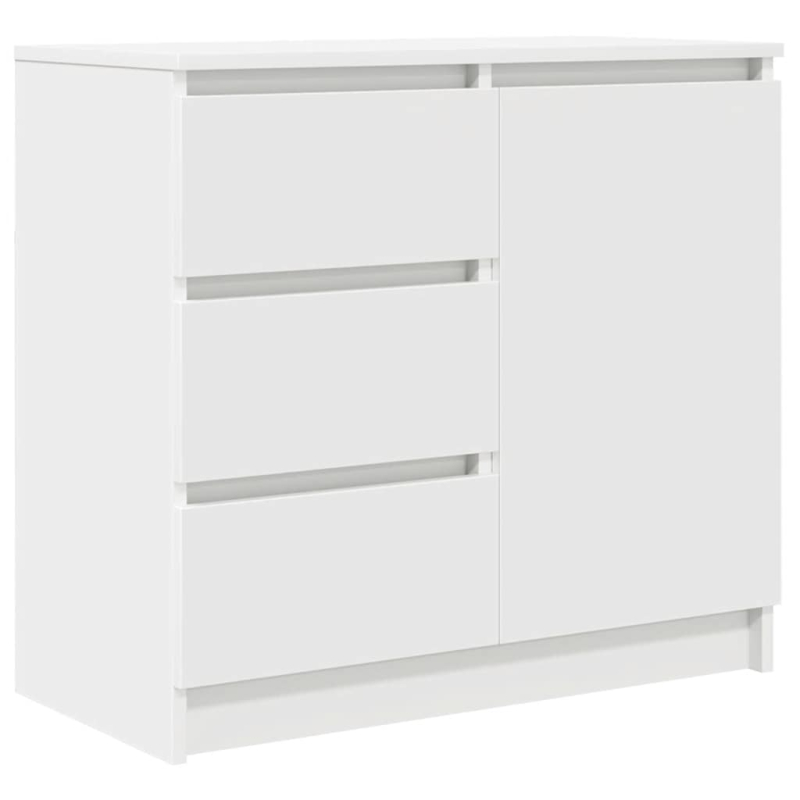 Sideboard mit Schublade Weiß 71x35x65 cm Holzwerkstoff