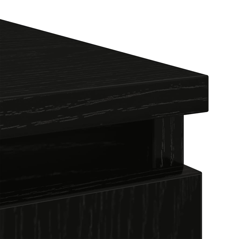 Sideboard mit Schublade Schwarz Eichen-Optik 71x35x65 cm