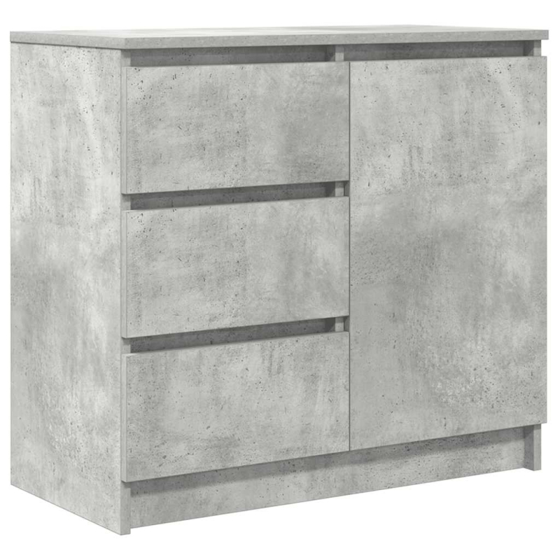 Sideboard mit Schublade Betongrau 71x35x65 cm Holzwerkstoff