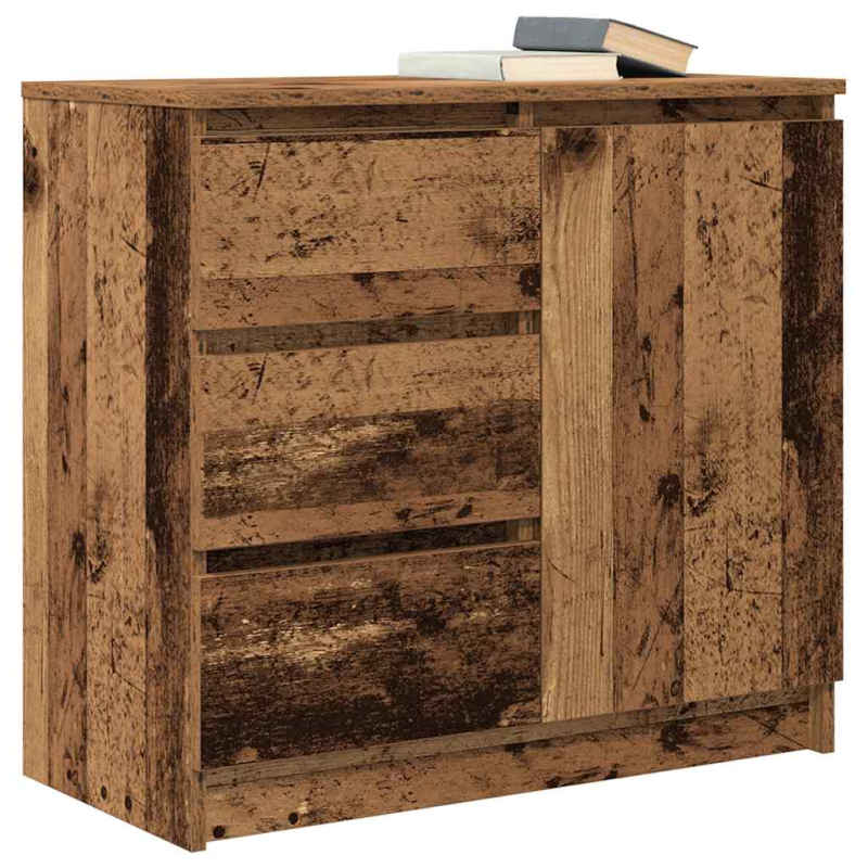 Sideboard mit Schublade Altholz-Optik 71x35x65 cm Holzwerkstoff