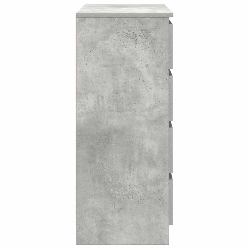 Sideboard mit Schubladen Betongrau 71x35x84 cm Holzwerkstoff